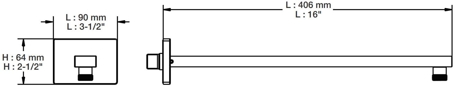 Настенный душ BARIL BRA-1614-04 ARCH-00073336 - Вид №1
