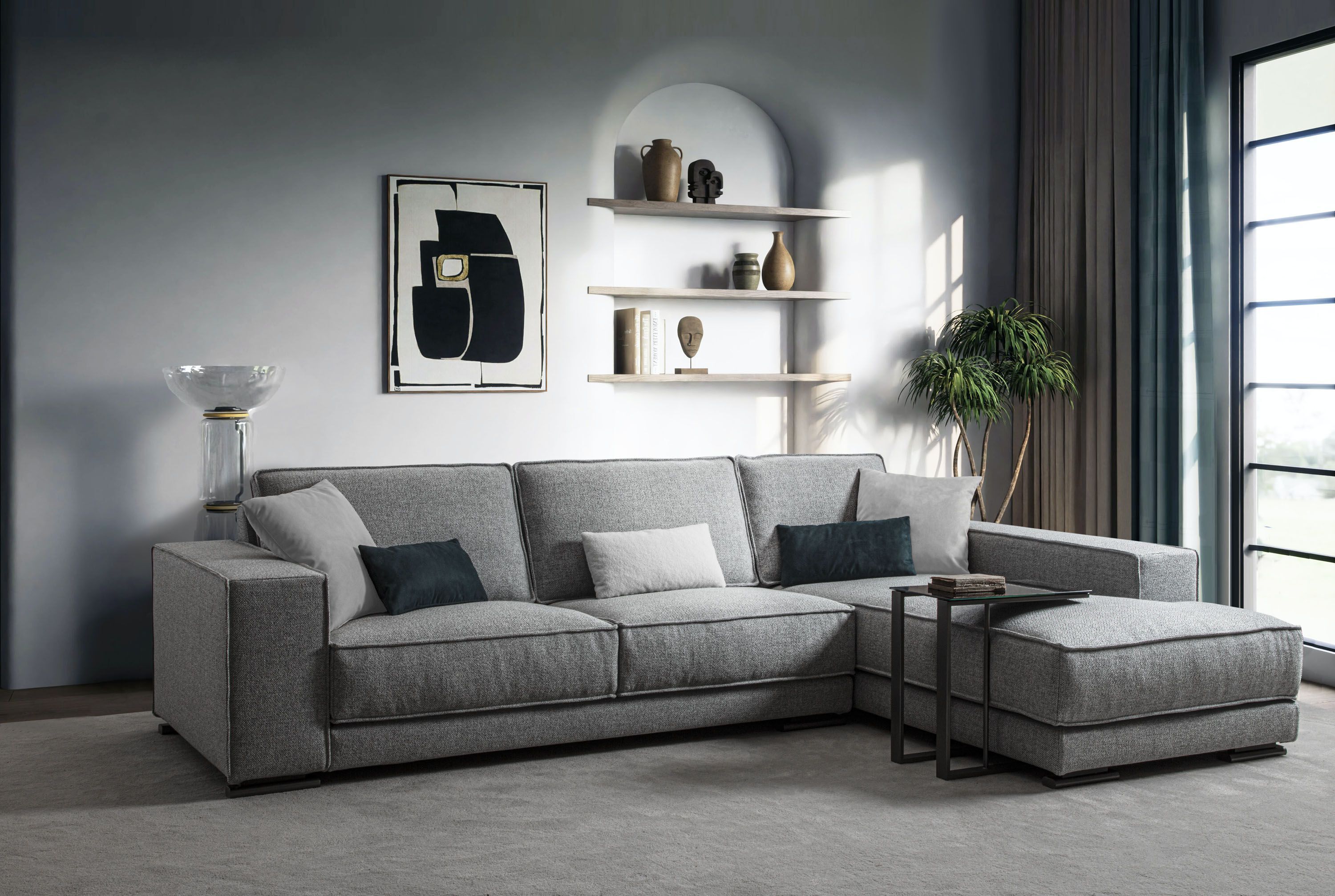 Съемный тканевый диван с полуостровом GRUPPO FOX день Фокса ARCH-00035677 - Вид №3