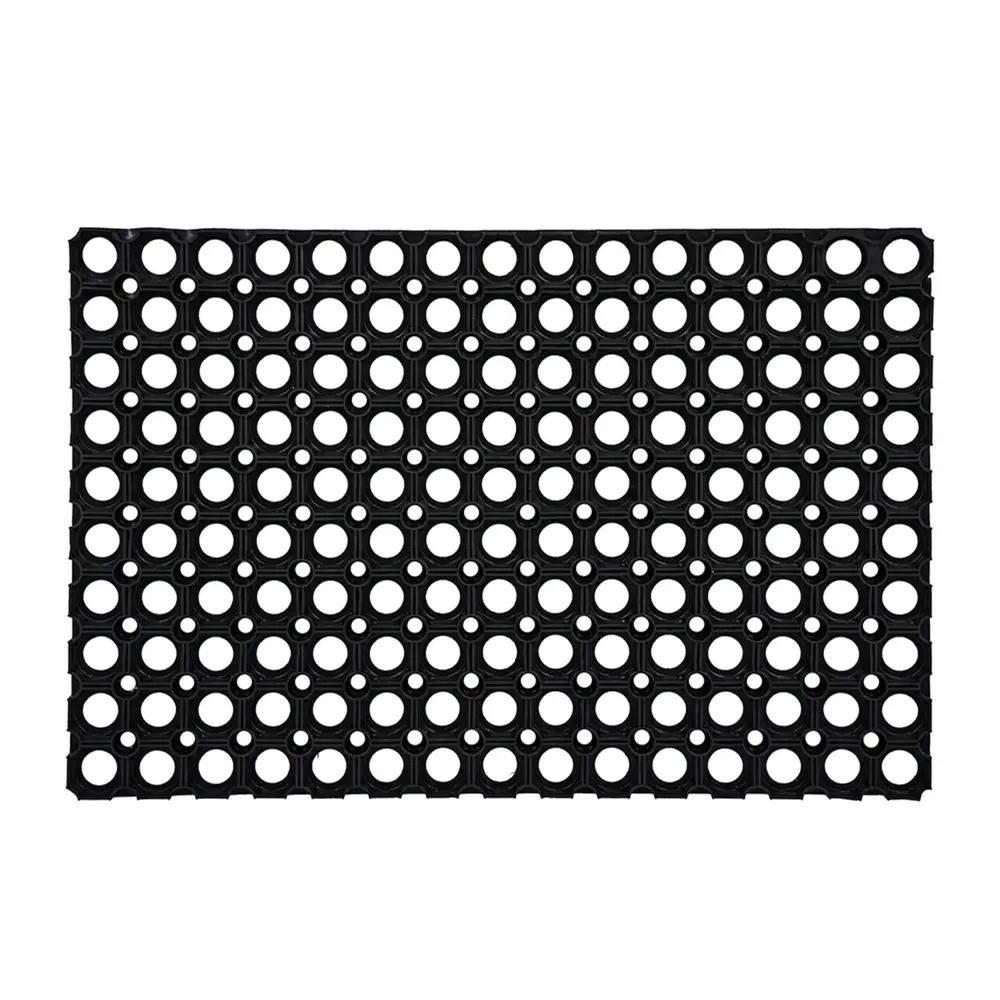 Коврик грязезащитный каучук Amigo 40x60 см цвет черный STLM-2092724 - Вид №1