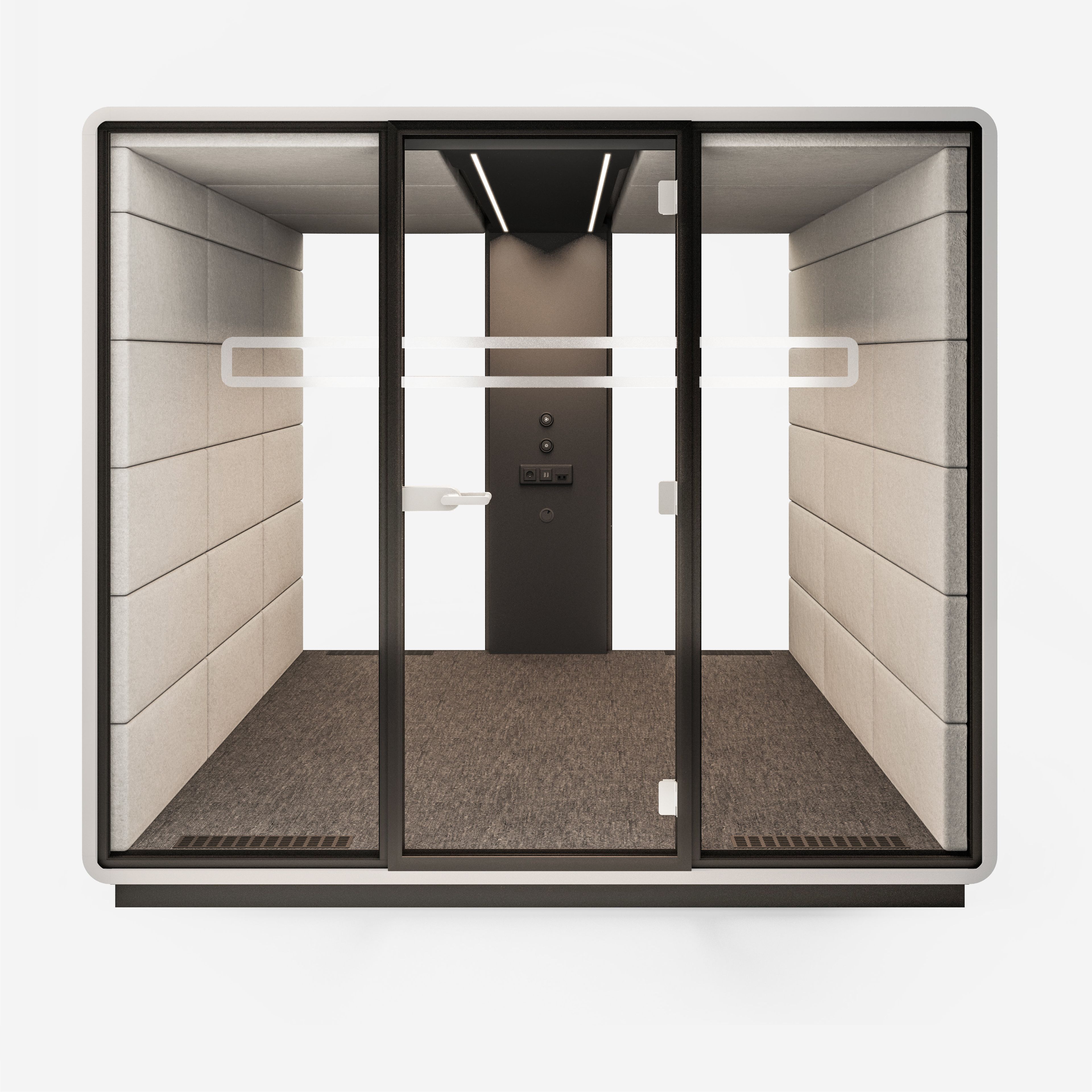 Многосторонняя акустическая офисная кабина со встроенным освещением Mikomax Smart Office Hushoffice ARCH-00059090 - Вид №15