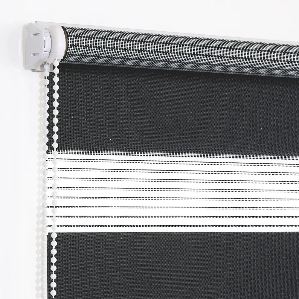 Штора рулонная день-ночь Мелоди 100x175 см графит MIAMOZA STLM-2141098 - Вид №1