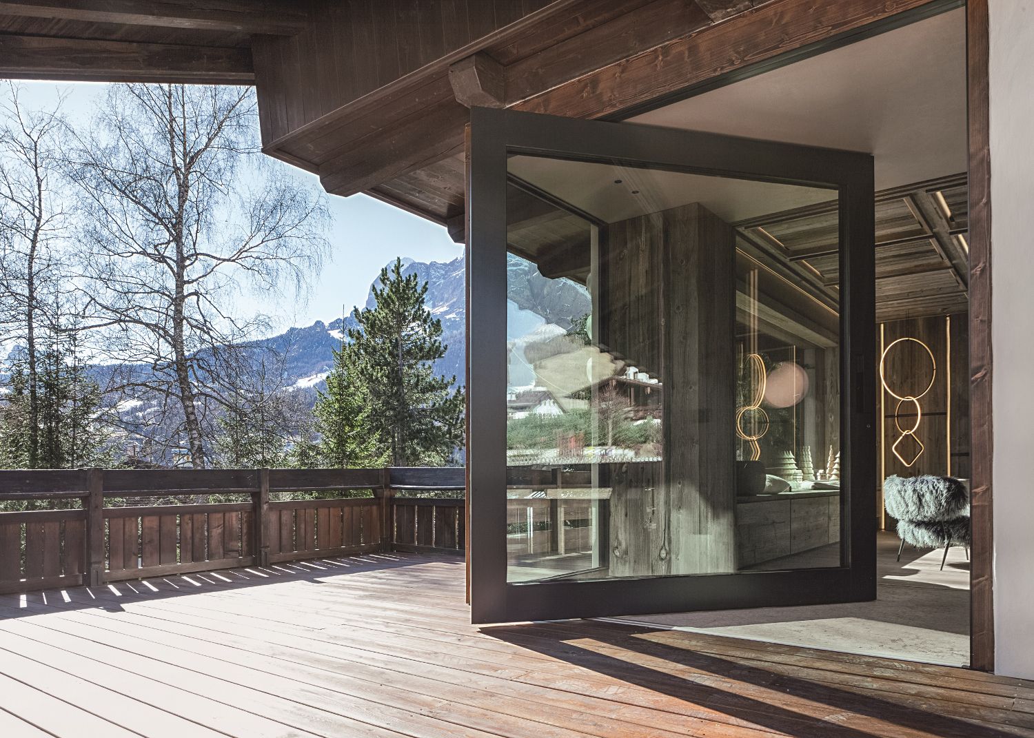 Алюминиевая и стеклянная бронированная входная дверь Oikos Nova ARCH-00075446 - Вид №10