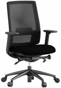 Ersa Эргономичное офисное кресло из ткани с 5 спицами и подлокотниками