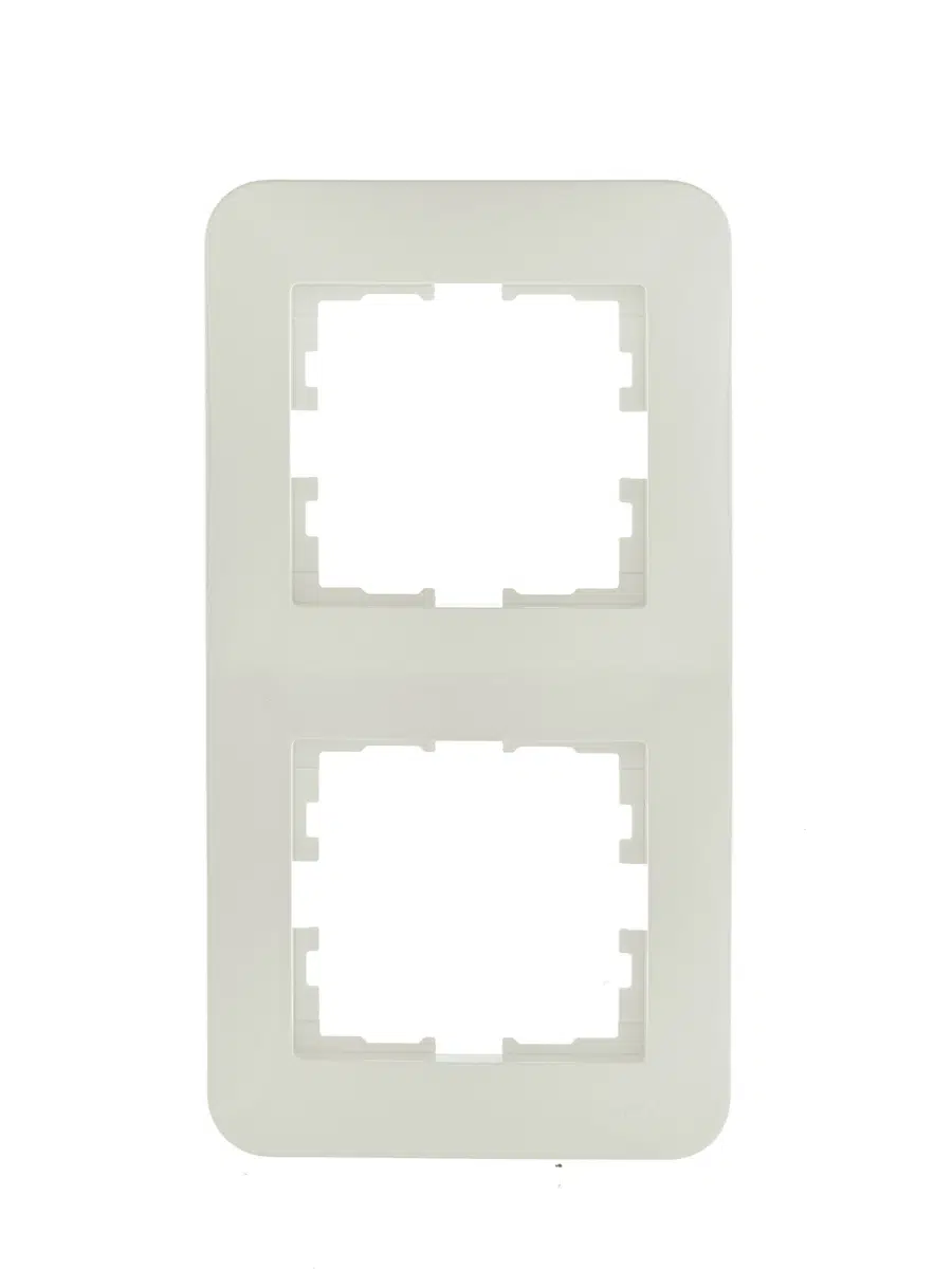 ASTI Рамка 2-ая вертикальная б/вст крем LEZARD 7081-0300-152 - Вид №1