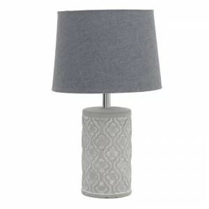 Лампа Grey настольная серого цвета 1400 TO4ROOMS ВАЗА 213008 Серебро;серый