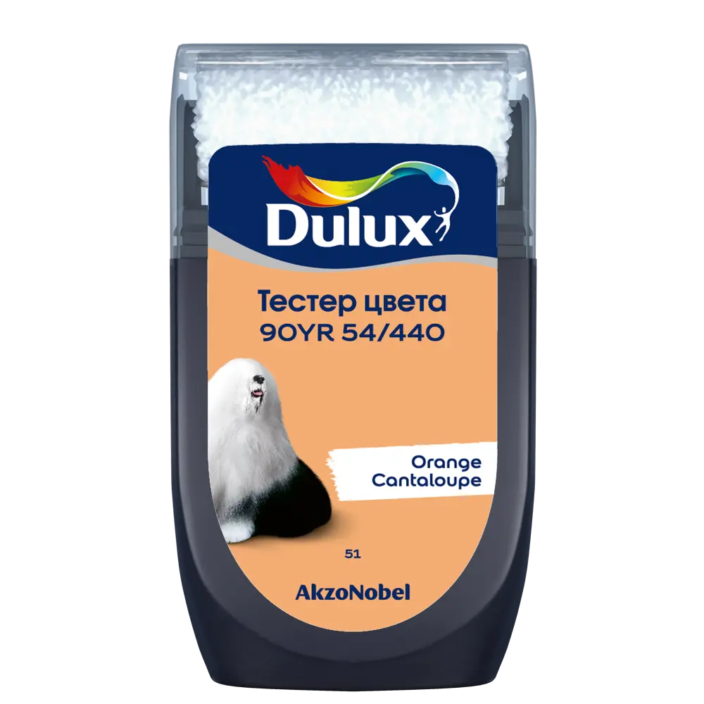Тестер краски для стен Dulux 90YR 54/440 Orange Cantaloupe 30 мл STLM-2137830 - Вид №1