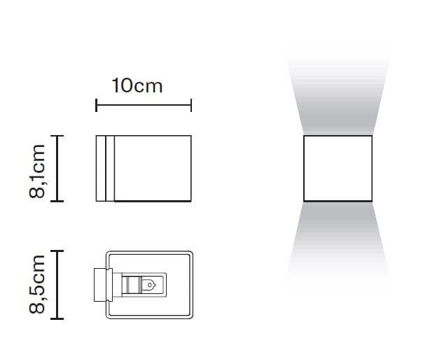 Металлический настенный светильник Fabbian ARCH-00126848 - Вид №5