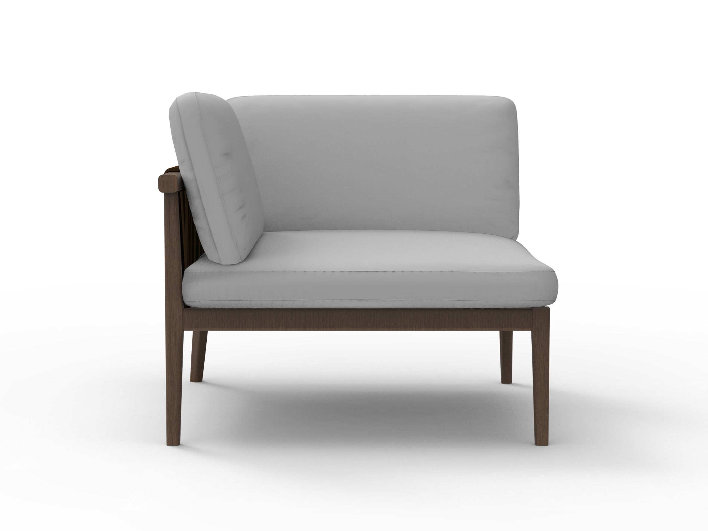 Угловой модуль для садового дивана в iroko Rever Искья ARCH-00018378 - Вид №1