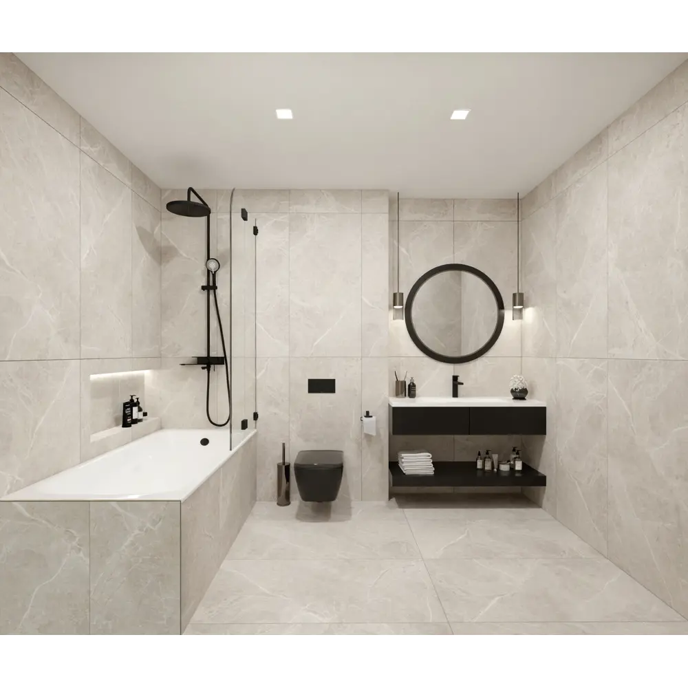 Глазурованный керамогранит Global Tile Amrita 60x120 см 1.44 м² матовый цвет серо-бежевый 89448730 STLM-2104338 Amrita_GT - Вид №6