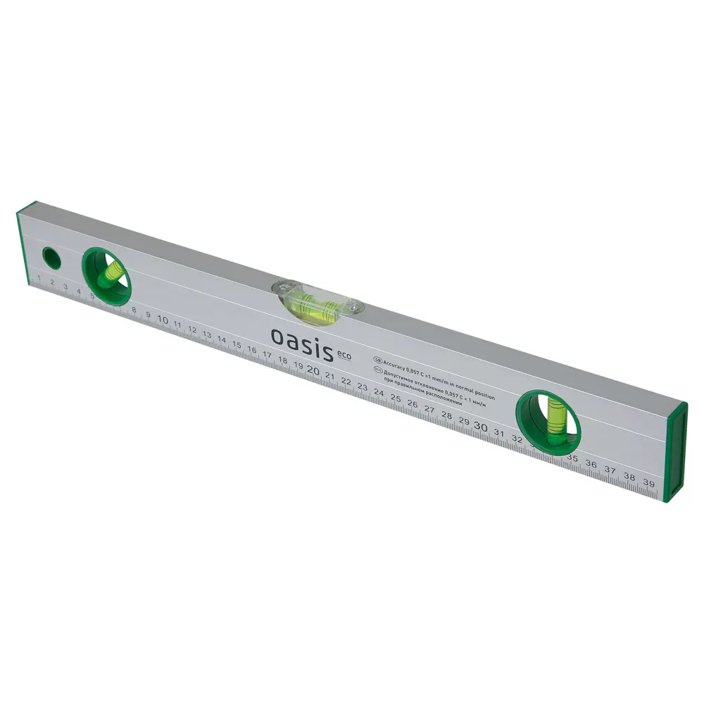 Уровень пузырьковый Oasis 103040500001 3 глазка 400 мм STLM-2039704 - Вид №1