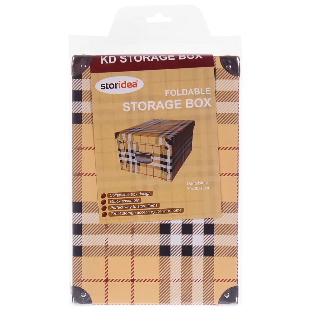 Коробка картонная 30x15x20 см клетка STORIDEA STLM-2063337 - Вид №4