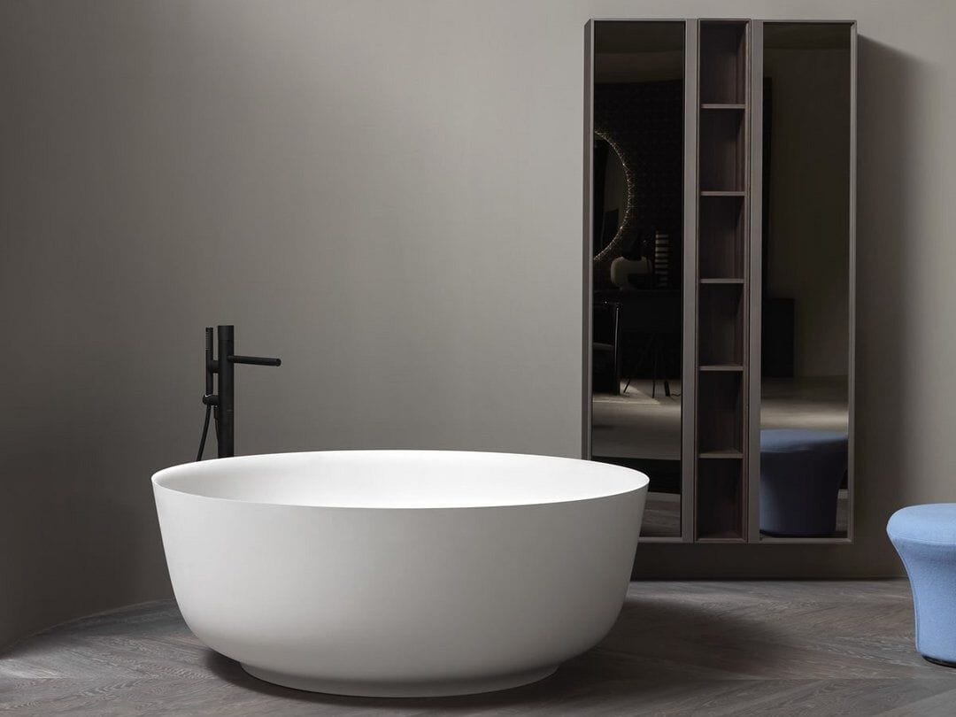 Круглая ванна в центре комнаты в Cristalplant® Antoniolupi ORION ARCH-00063723 - Вид №1