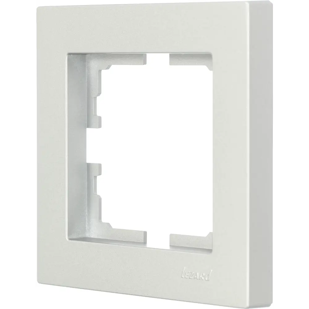 Рамка Lezard Vesna для розеток и выключателей в цвете платина 87103815 STLM-1567296 - Вид №1