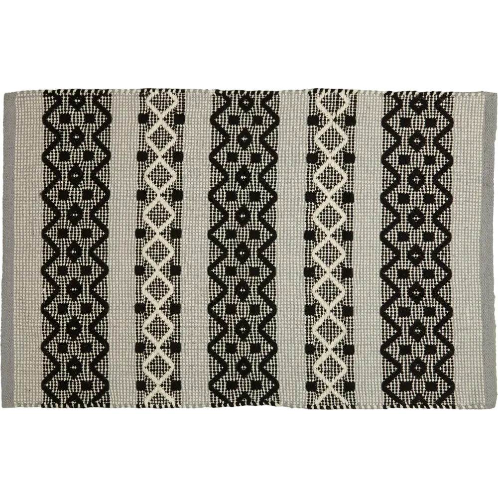 Коврик Inspire декоративный хлопок TACUTU 60x90 см цвет черно-белый STLM-2169157 - Вид №1