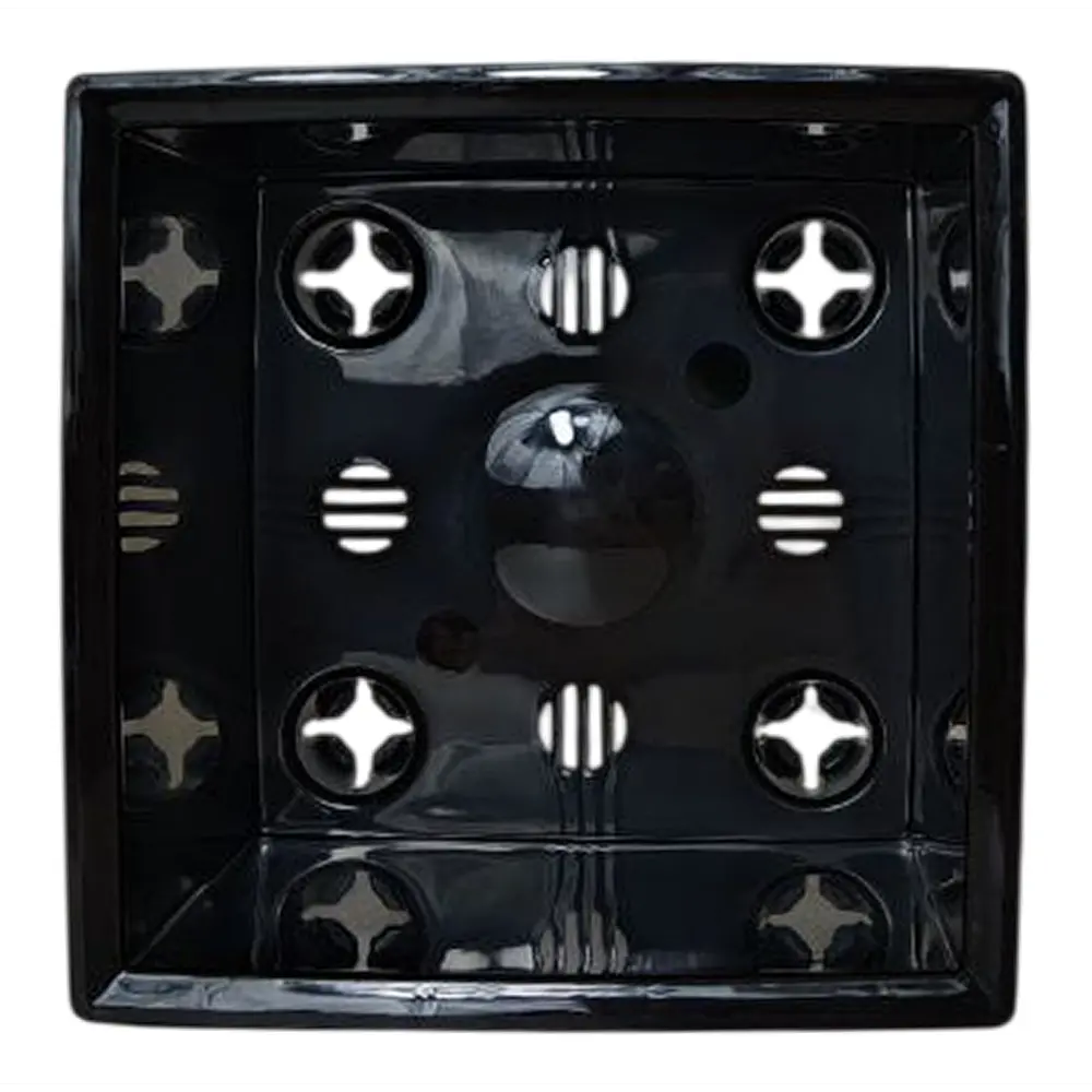 Кашпо Evergreen Design Нард 17x19x19 см v5.5 л пластик серый муссон STLM-2050360 - Вид №1