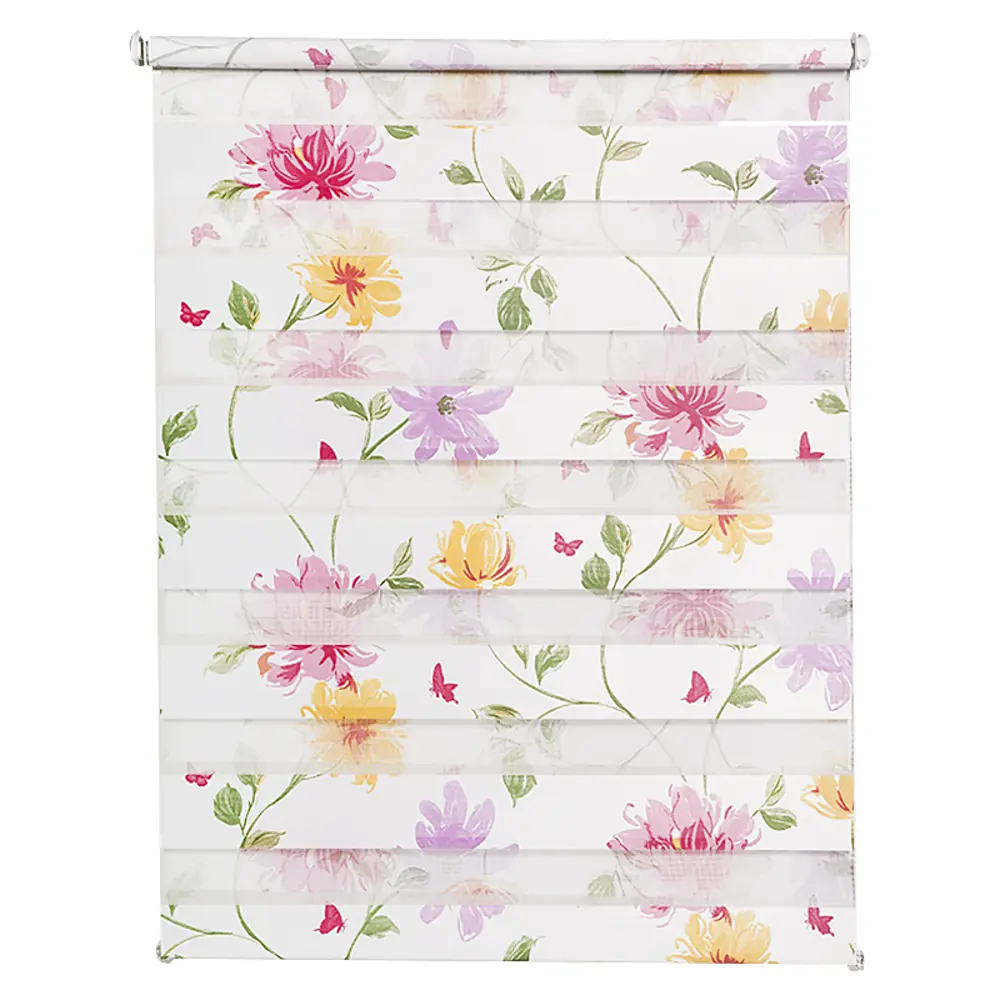 Штора рулонная День-ночь 68х160 см, цвет пионы GARDENA STLM-2099213