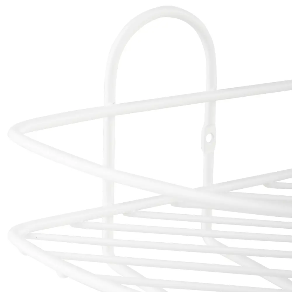 Полка для душа ЧМЗ Лидер 501-004-11 угловая 1 ярус цвет белый STLM-2057982 - Вид №1