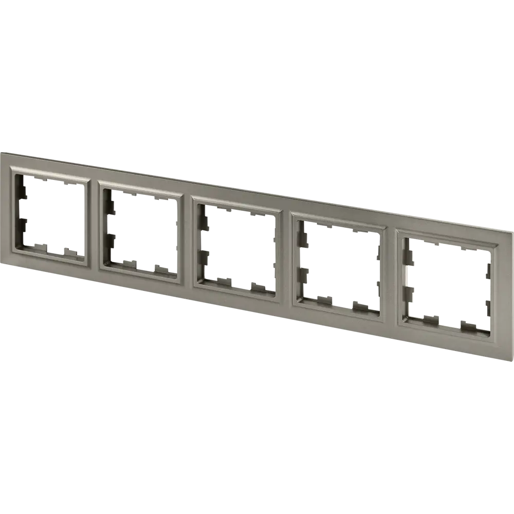 Рамка IEK Brite-5 для розеток и выключателей в стальном цвете 87761351 STLM-1106364 - Вид №2
