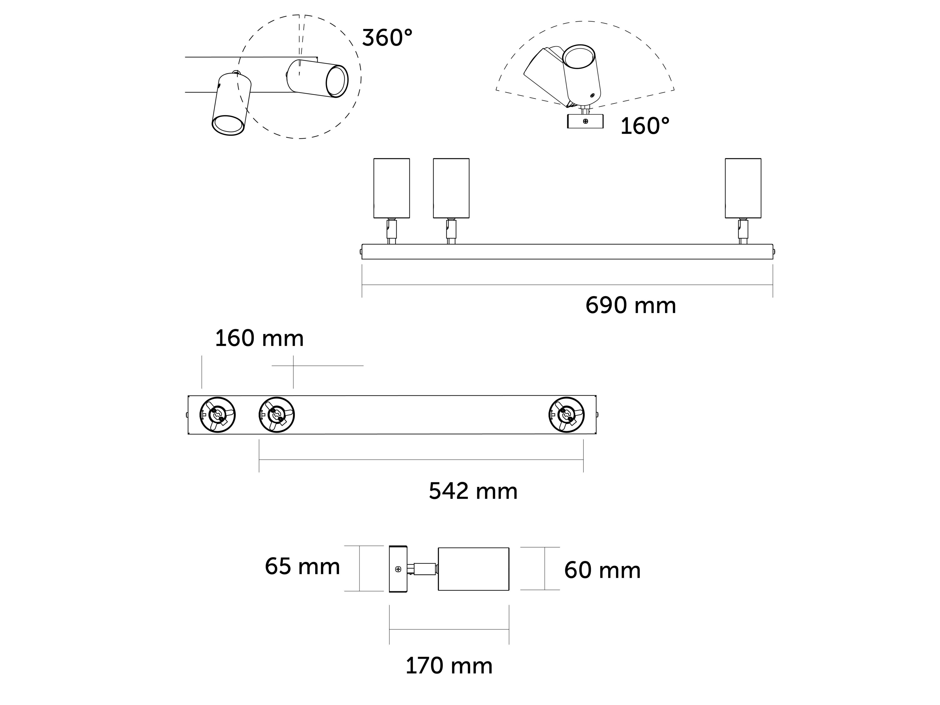 Регулируемый светодиодный прожектор WayPoint FLECK ARCH-00003494 - Вид №24