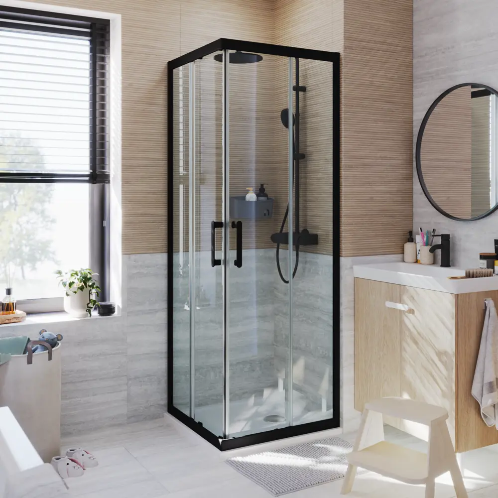 Комплект стекол для душевой ширмы Sensea Easy 80x80 см STLM-2153207 - Вид №21