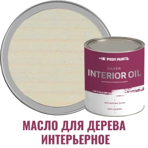 Масло для дерева для стен и потолков ProfiPaints Silver Interior Oil цвет мята 2.7 л