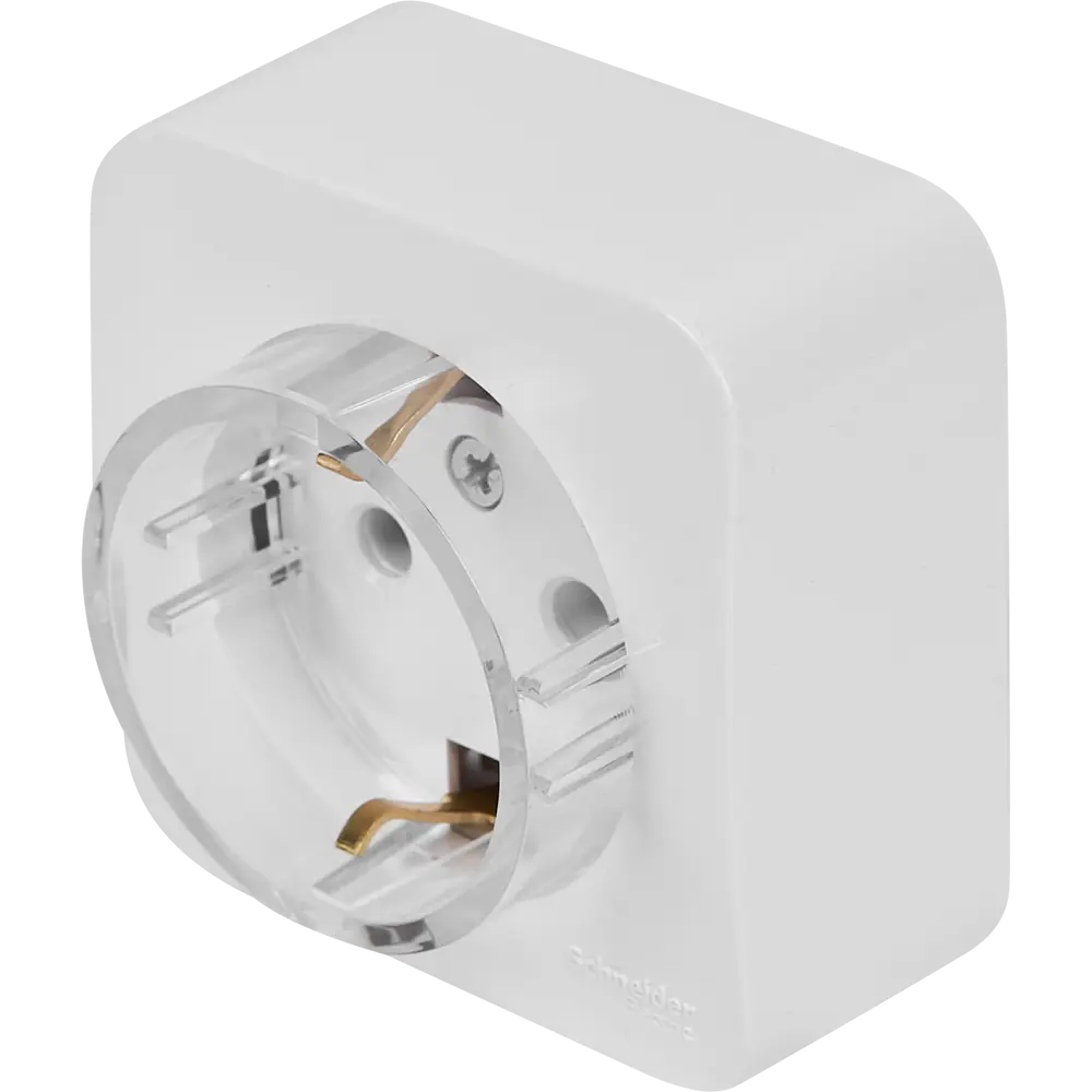 Розетка накладная Schneider Electric Blanca Компакт 16 А с заземлением цвет белый SYSTEME ELECTRIC STLM-2076628 - Вид №1