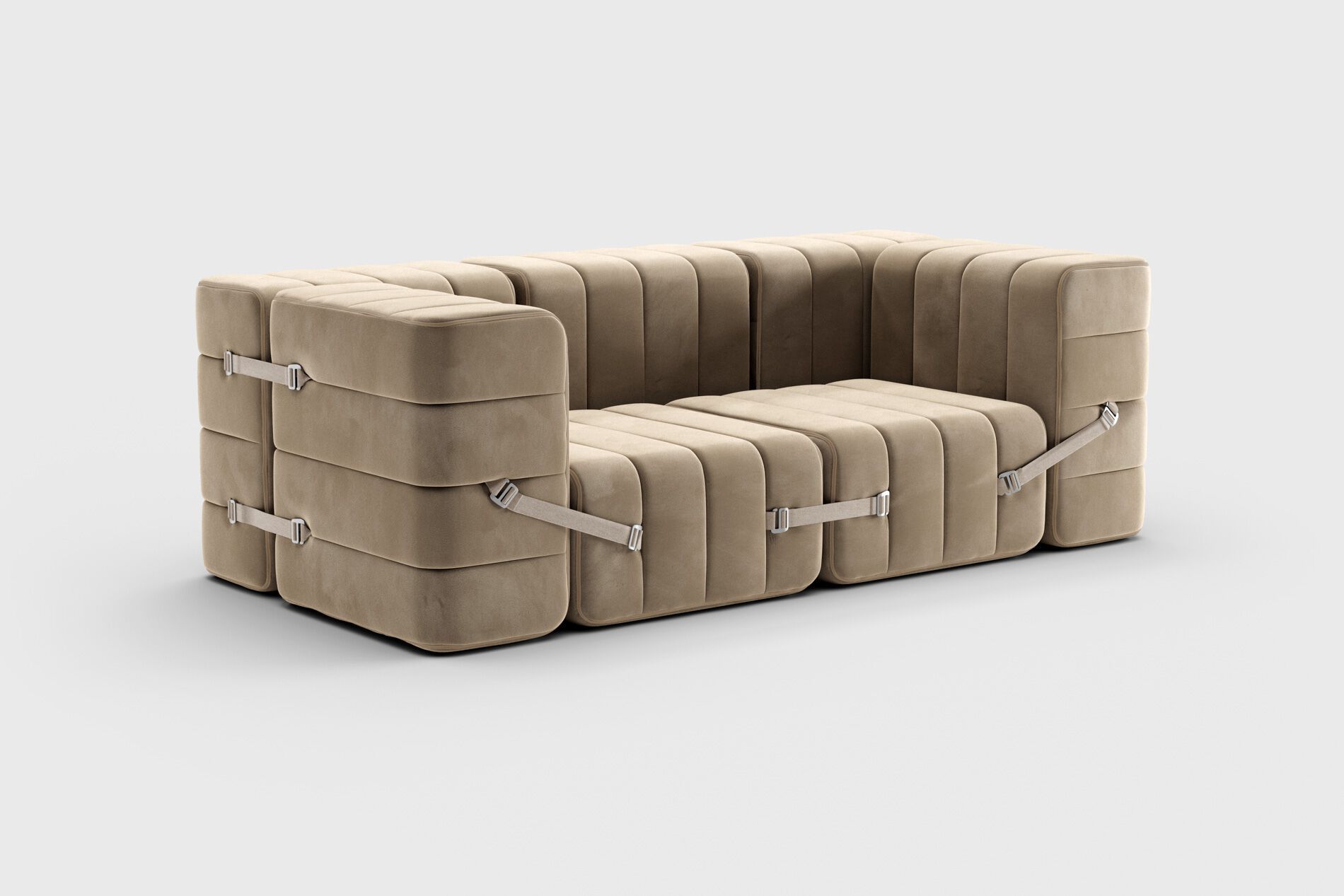 2-местный модульный тканевый диван AMBIVALENZ Curt ARCH-00014104 - Вид №4