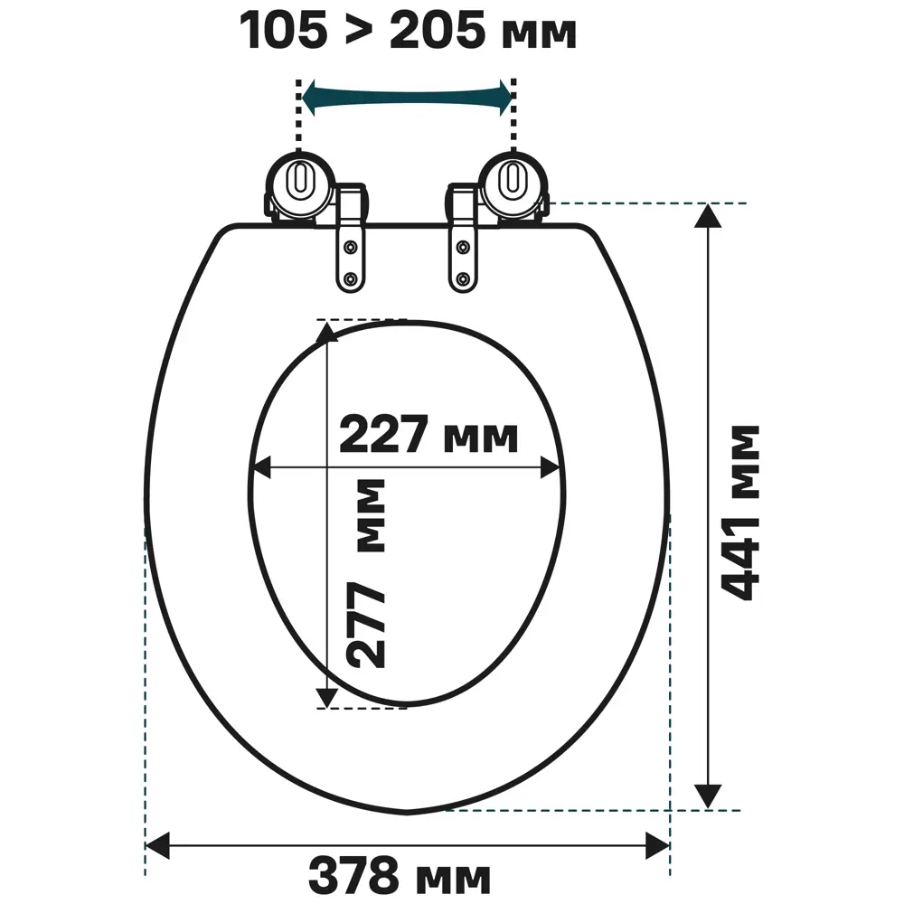 Сиденье для унитаза KONSENSA Терни с микролифтом цвет темный бетон STLM-2076334 - Вид №6