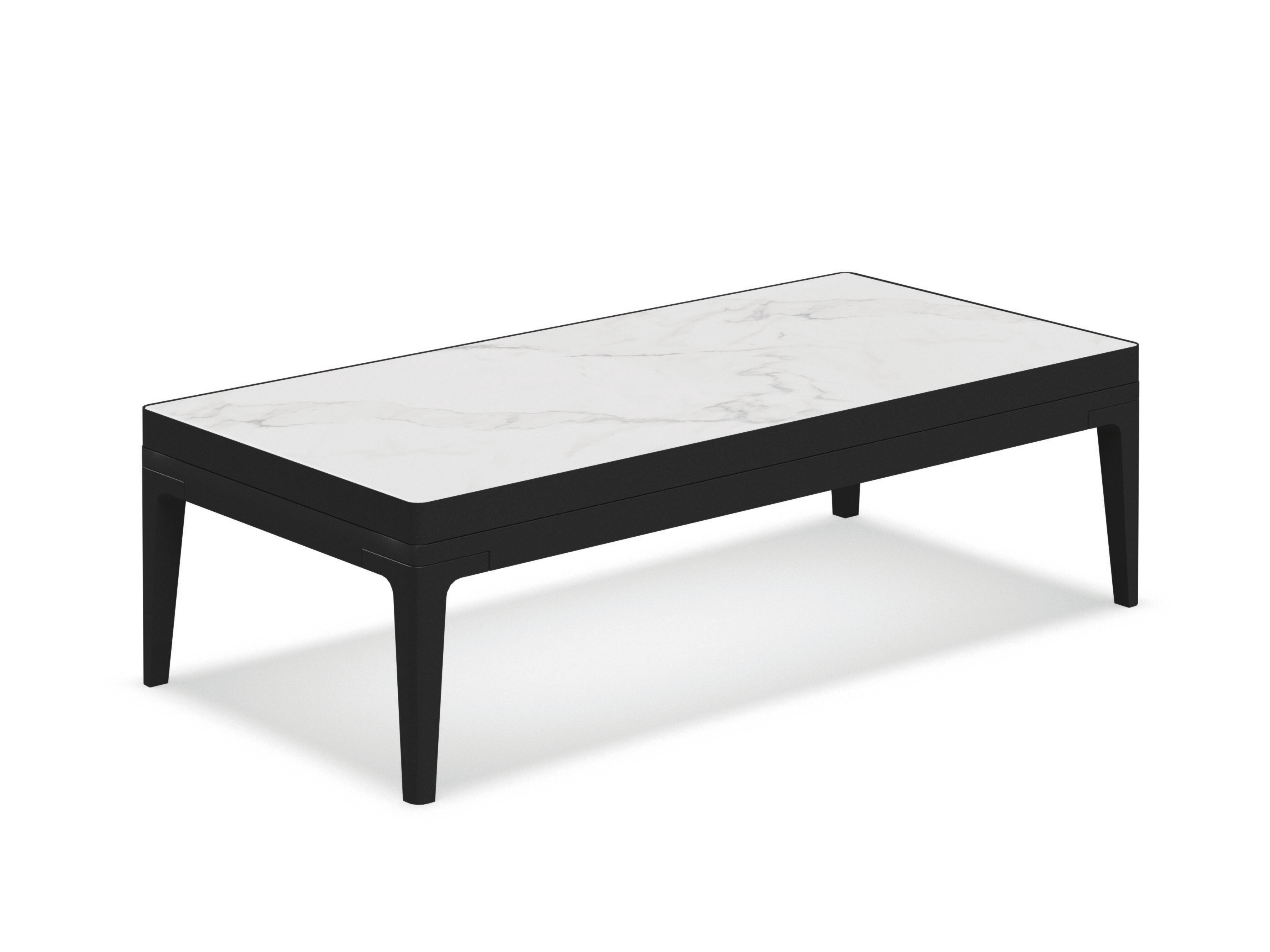 Керамический низкий прямоугольный садовый журнальный столик Gloster сетка ARCH-00138875 - Вид №4