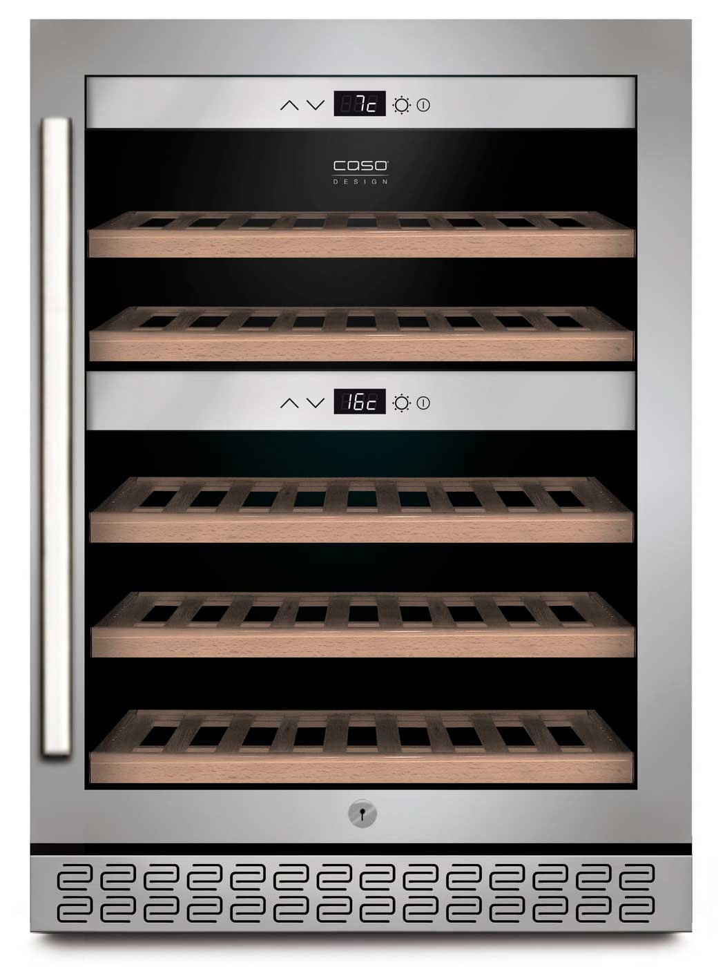 8117110 Винный шкаф CASO WineChef Pro 40 серебристый STDN-0110551