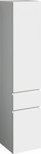 44765 IFO Renova Плоский высокий шкаф с двумя дверцами и ящиком, глянцевый белый