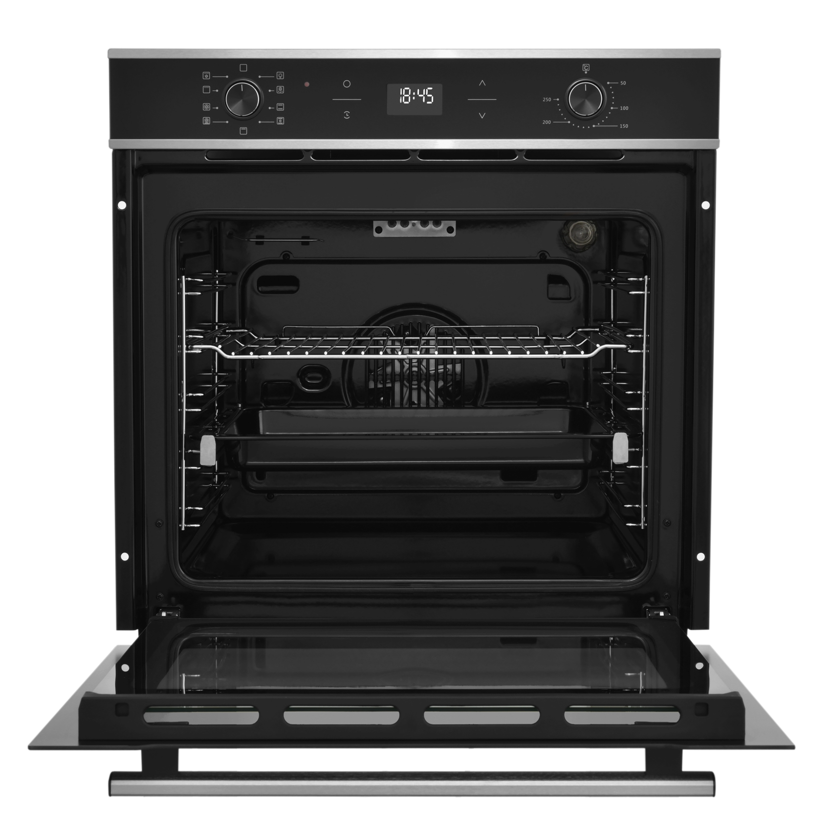 9956597 Электрический духовой шкаф ZUGEL ZOE602X черный STDN-0110498 - Вид №1