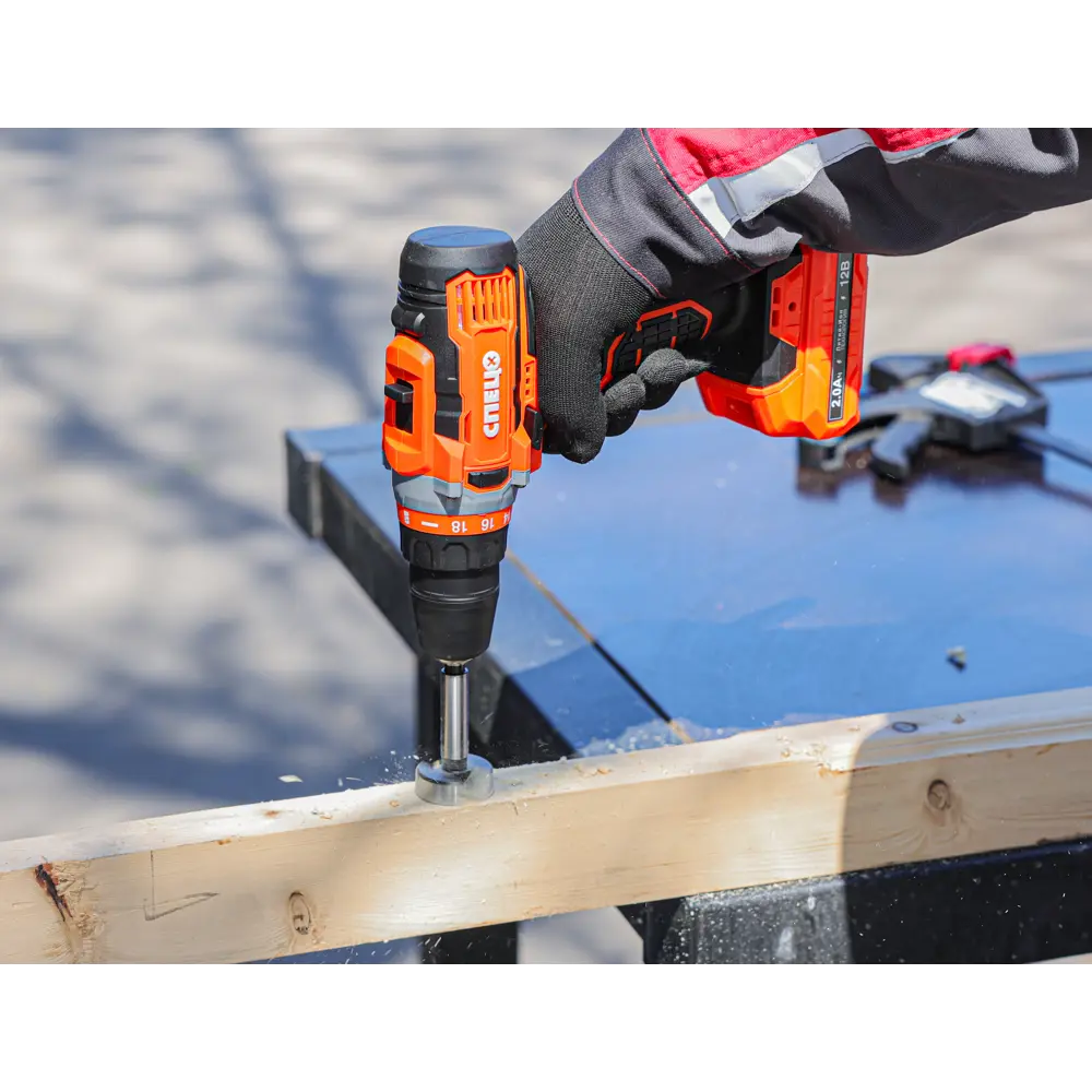 Дрель-шуруповерт аккумуляторная Спец БДА-12-2, 12 В Li-Ion 2x2 Ач STLM-2198764 - Вид №13