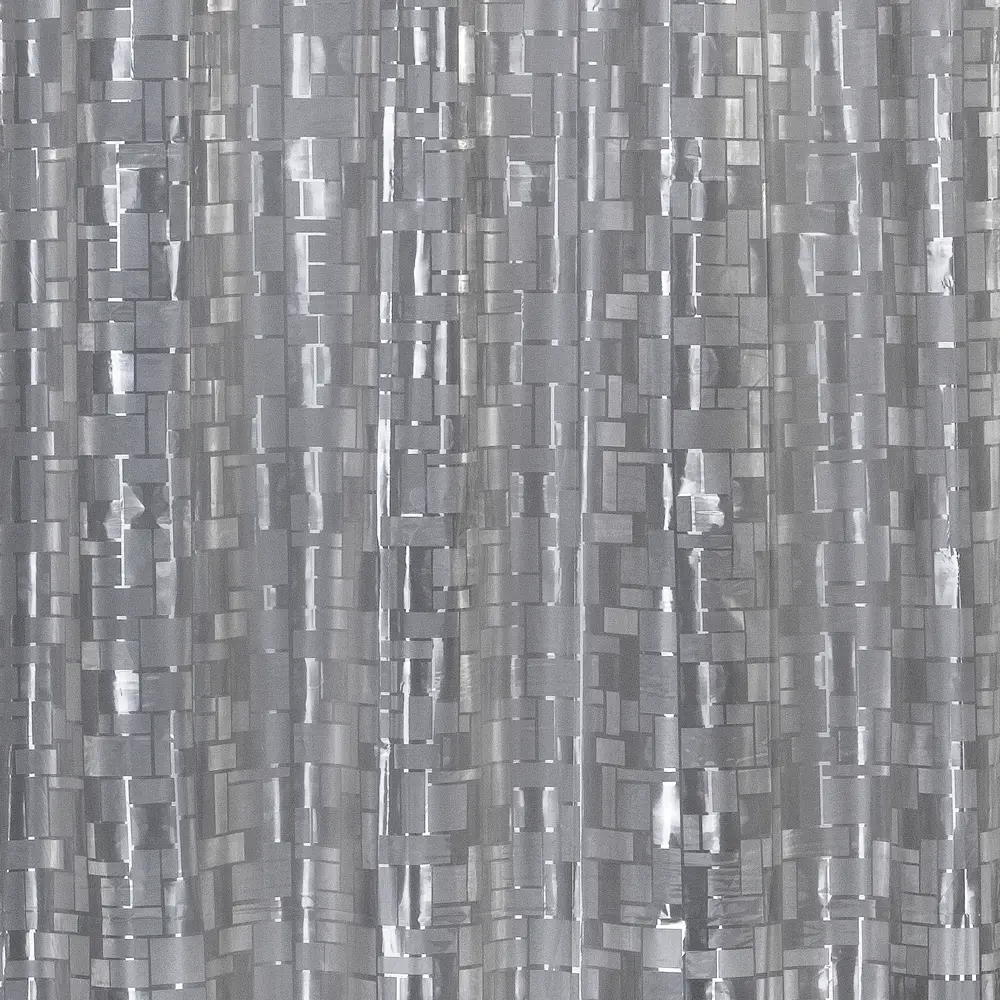 Штора для ванной с кольцами Niklen 3D 180x180 см PEVA цвет серый STLM-2210356 - Вид №1