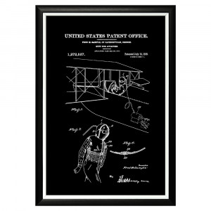 896521291_1818 Арт-постер «Патент на костюм летчика, 1918» Object Desire