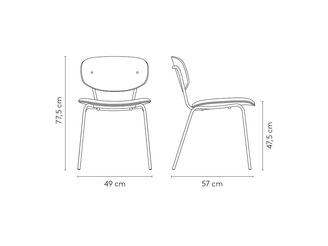 Стул из дерева и ткани MOBLIBERICA Silueta ARCH-00006286 - Вид №3