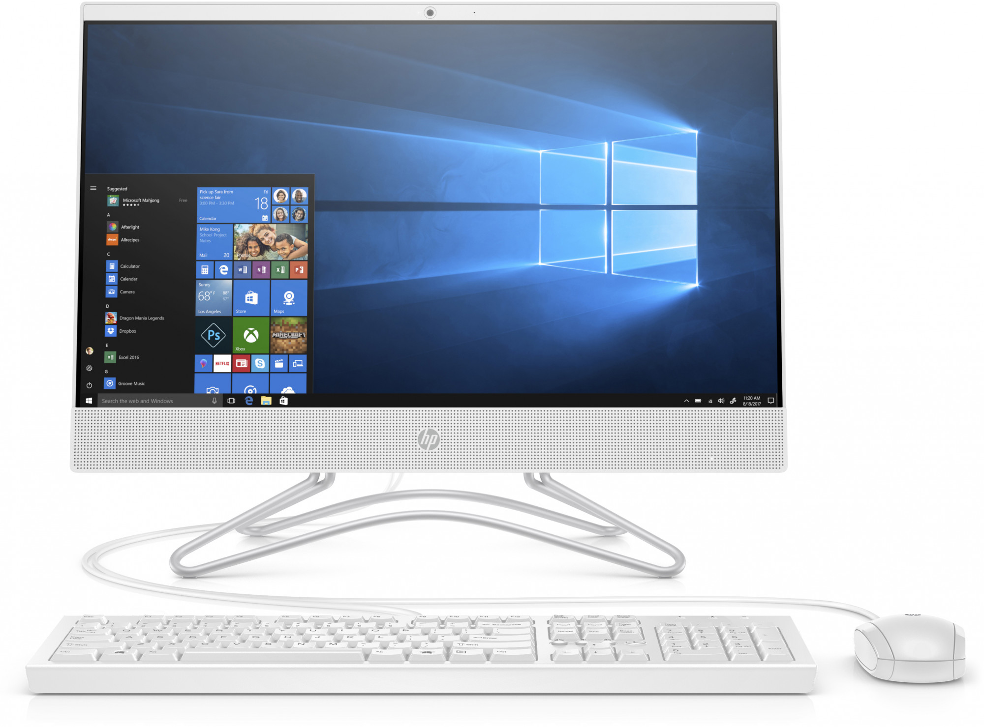 4HF90EA#ACB 22-c0008ur aio 21.5"(1920x1080)/amd a6 9225(2.6ghz)/8192mb/1000gb/nodvd/ext:amd radeon 520(2048mb)/cam/bt/wifi/war 1y/5.39kg/snow white/w10 + usb kbd, usb mouse HP Santreyd 