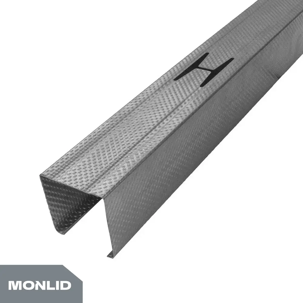 Монтажная рейка MONLID Strong 50x50 мм 3 м цвет серый STLM-2112092 - Вид №1