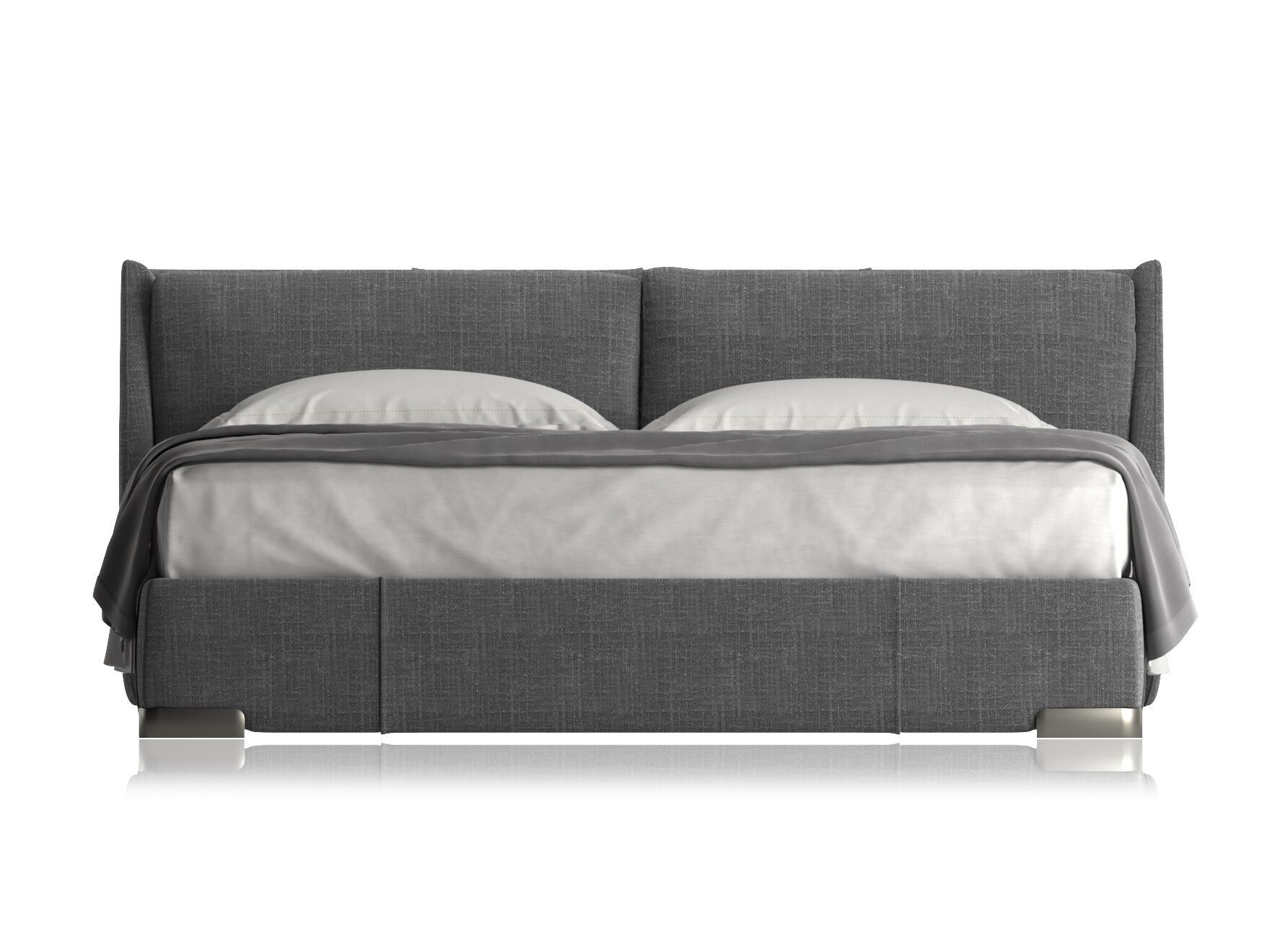 Двуспальная кровать с мягкой тканью Natuzzi Italia FENICE ARCH-00083402