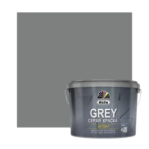 Краска для стен и потолков Dufa моющаяся матовая цвет серый 10 л
