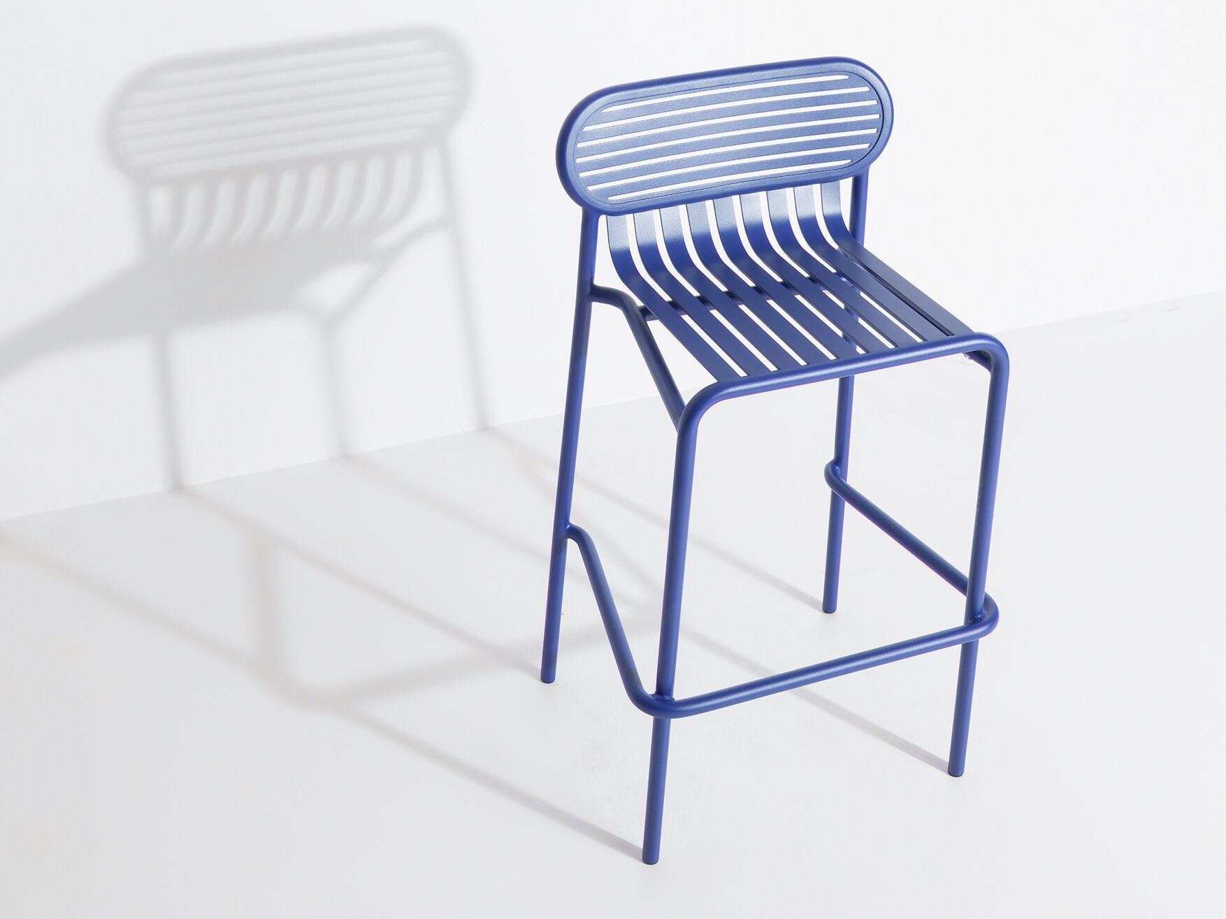 Алюминиевый высокий стул с порошковым покрытием с подставкой для ног Petite Friture WEEK-END ARCH-00135780 - Вид №7