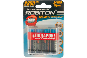 15949009 Аккумулятор 2850MHAA-4/box BL4 /4 шт./ 9788 Robiton