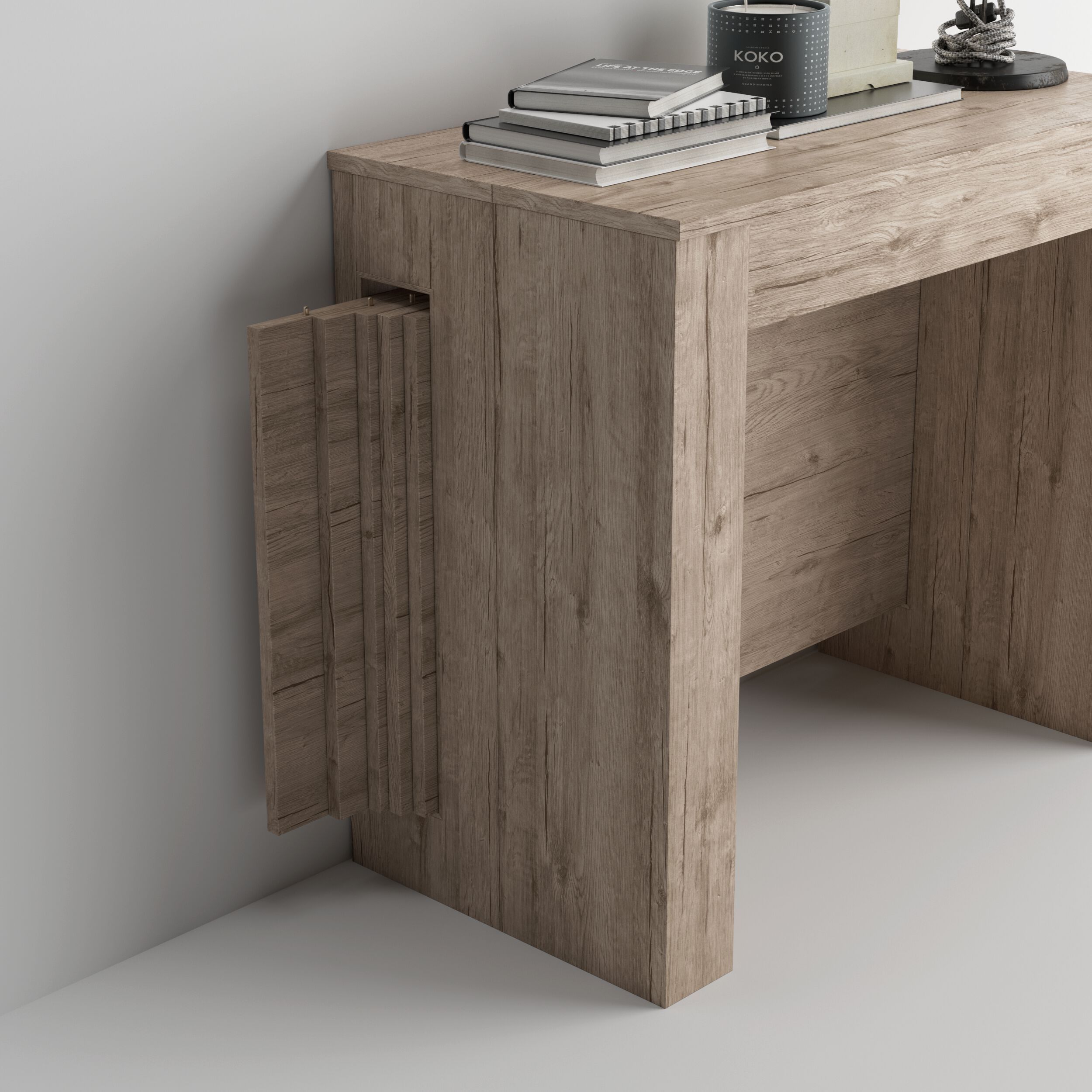 Прямоугольная выдвижная консоль из меламинированного дерева Mobili Fiver Easy ARCH-00148901 - Вид №7