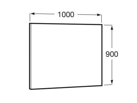 Прямоугольное зеркало для ванной комнаты Roca ARCH-00055915 - Вид №26