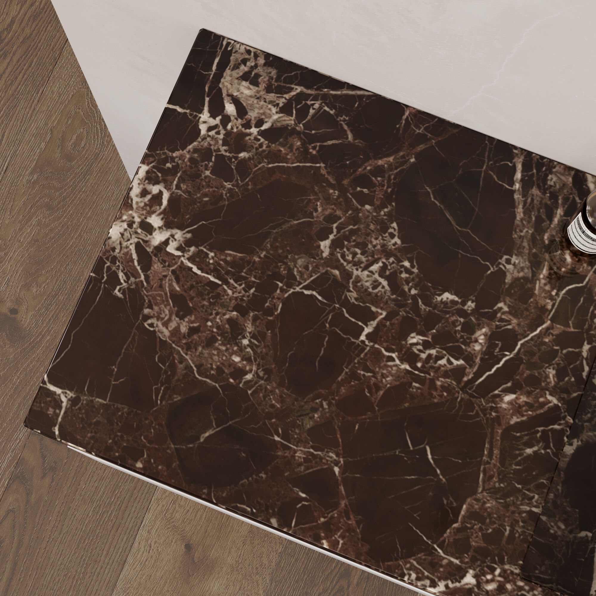 Двойная подвесная раковина Corian® с столешницей RILUXA ANDROMEDA PLUS SLIM MARBLE ARCH-00061425 - Вид №5