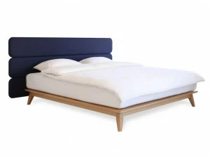 Heavens Двуспальная кровать из дерева с мягким изголовьем Enzo
