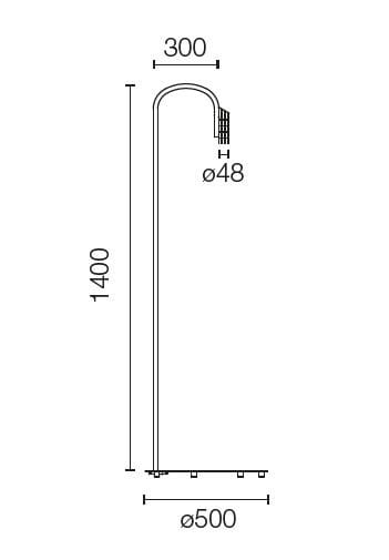 Напольная лампа из нержавеющей стали Flos Outdoor Collection-пол ARCH-00048768 - Вид №4