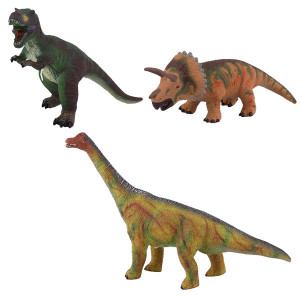TAV024 Фигурка мягконабивная "Динозавры" со звуком, 3 вида (в ассортименте) Игрики ZOO