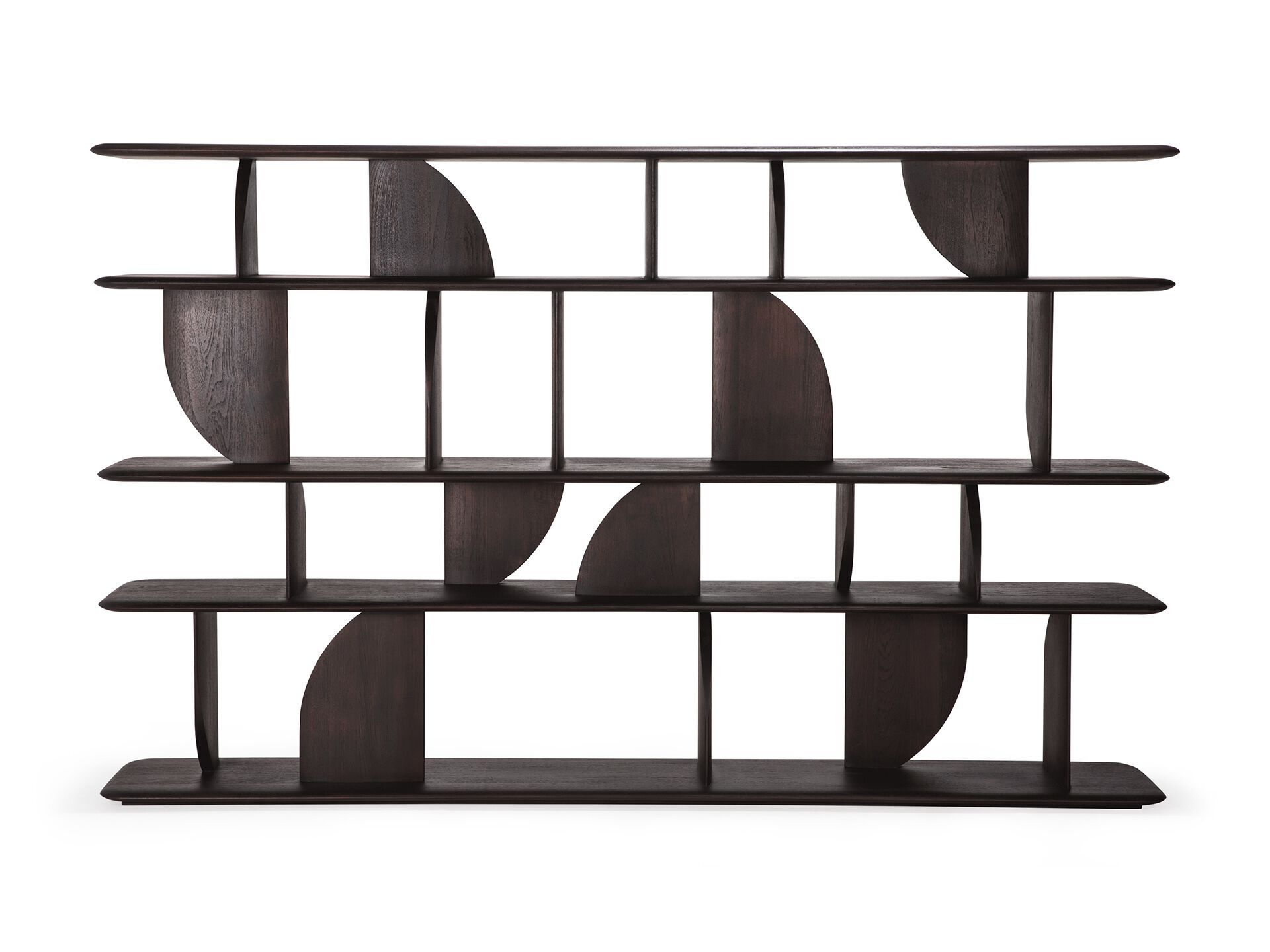 Книжный шкаф из тикового дерева Ethnicraft Geometric ARCH-00122784