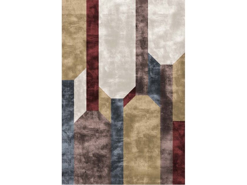 Ковер ручной работы из бамбукового волокна Sirecom Tappeti композиции ARCH-00002477